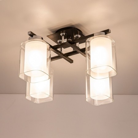 Ceiling Citilux Cutilux CL111141, 42.5x42.5x24.5 cm, 4x75W, E27, Black Color Black-3