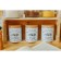 A set of cans for bulk products Sugar.coffee.tea, 10.5 × 14 cm, 3 pcs, white color