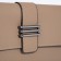 Bag-clate on magnet, long belt, beige color