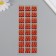 Stick plastic rhinestones "Rectangular crystals" mix 21.5x7 cm