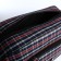 Road bag with lightning, external pocket, long belt, blue/red color