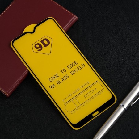 Protective glass 9d Luazon for Xiaomi Redmi 8/8a, full glue, 0.33 mm, 9n, black-1
