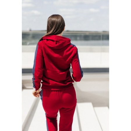 Female ishomine is a suit, size 46, burgundy color-7