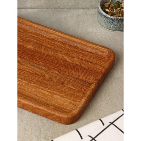 Dish - tray for serving and feeding ADELICA "Arno", 25 × 18 × 1.7 cm, oak-4