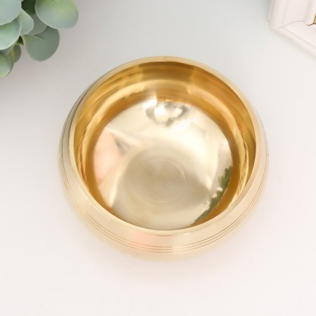 Singing Chalice Metal "Golden" with a resonator 5.5x9.5x9.5 cm-2