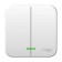 SE BLANCA switch, 10 A, 2 keys, IP20, invoice, with backlight, white, Blnva105111