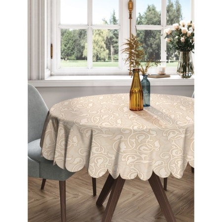 Tablecloth “leaf lines”, round, Saten, d = 150 cm