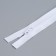 Lightning "Spiral", No. 7, detachable, waterproof, automatic lock, 60 cm, white color