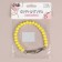 Handle for bag, beads, d = 10 mm, 30 cm, yellow color