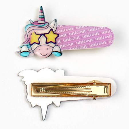 Hair hairpin "Disco", 5 x 2.7 cm-1