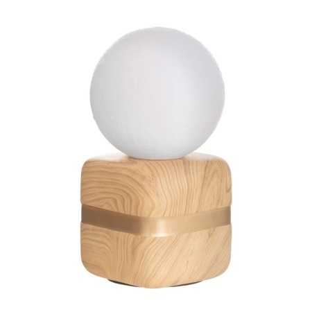 Table lamp "Alehandra" 1x40W E14 under wood/gold 11x11x23cm-5