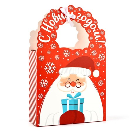 Box New Year's folding “Gift from Santa Claus” 18.4 x 30.4 x 7.3 cm, New Year