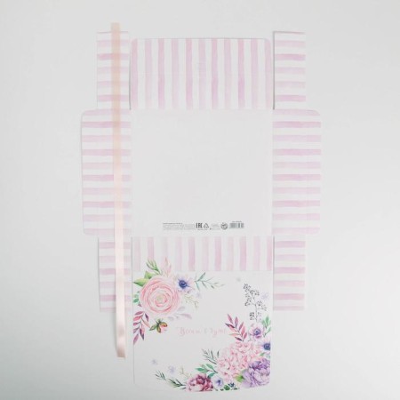 Gift box, packaging, “spring in the shower”, 20 x 18 x 5 cm, without tape-4