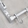 Fighting shelf with moving hooks Accoona A141, 57 × 30 cm, color chromium