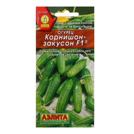 Seeds of cucumber "Cornish-Zakuson F1", early adhesive, bee-legged, 10 pcs.-1