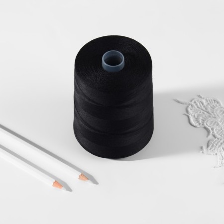 Threads 60, "Nevka", 5000 m, black color No. 115-2