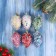 Christmas tree decoration "Payttes in sequins" (set 6 pcs) 4x7 cm, mix