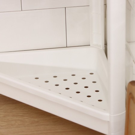 Rowbrush 2-tier angular Vikea, 33 × 33 × 40.7 cm, white color-4