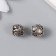 Bead for creativity Metal "Sea bottom with shells" silver 0.9x1.1 cm