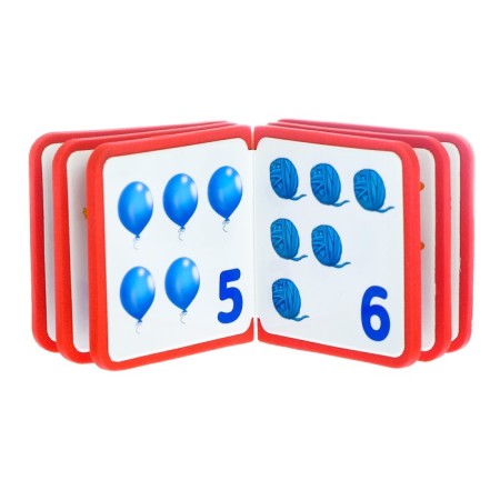 Soft book- EVA Cube “Account from 1 to 10”, 6 x 6 cm, 12 p.-2
