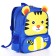 Baby backpack on lightning, 2 outer pockets, blue/yellow color