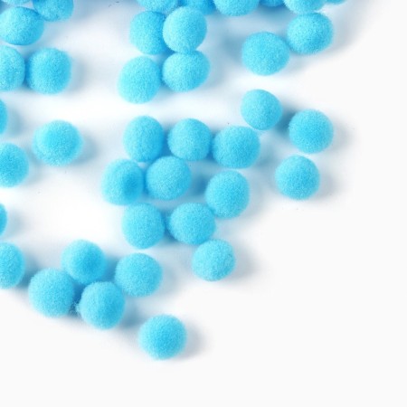 Pompons for creativity and decor “Blue”, 55 gr-4