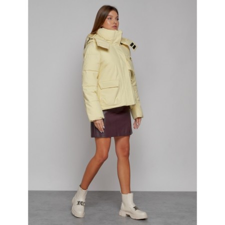 Winter jacket, size 46, light yellow color-2