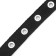 Collar "comfort" combined (polyester, artificial leather), 45 x 2 cm, Osh 33-39 cm, black 60
