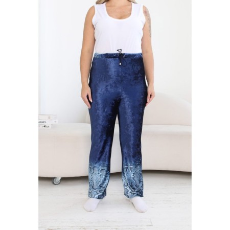 Female suit, size 54, blue color-11
