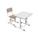 Stool for a student adjustable Polini Kids City / Polini Kids Smart L, White Makiato color