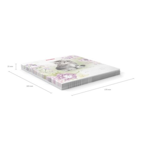 Notebook of 12 sheets in the Murziki cage, cover coated cardboard, offset unit, mix-10