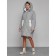 Coat insulated winter female, size 44, color gray color