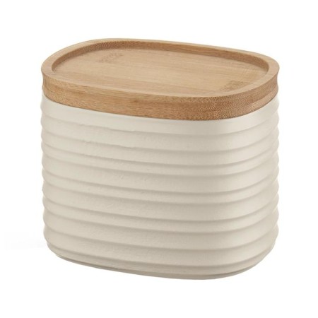 GUZZINI Tierra storage bank, with a bamboo cover, 0.5 l, color beige