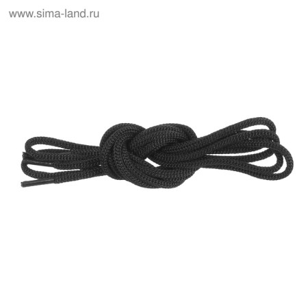 Shoe shoes, round, d = 3 mm, 90 cm, packing 25 pcs, black color-3