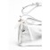 Bag Cross-Body Women's, genuine leather, Ludor silver, 21x9x13 cm