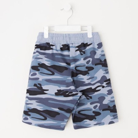 Short for a boy, camouflage gray, height 116-122 (34) cm-4