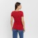 Women's T-shirt with a neckline Minaku Slim Fit: Red color, pr 42