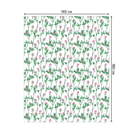 The tablecloth “Field flowers”, rectangular, Saten, size 145x180 cm-1