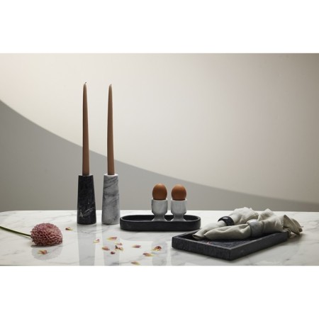 Bergenson Bjorn Marm tray, black marble, 28x20 cm, color black marble-8