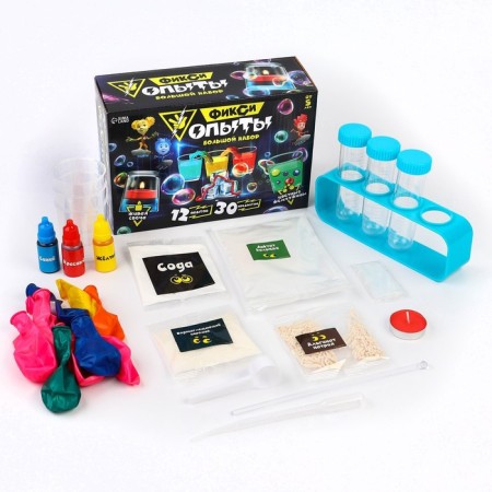 Set for experiments fixiki "Fixing experiments. Large set ", 12 experiments, friends-1