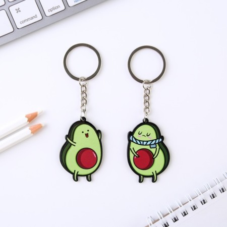 Acrylic key -keychain “Everything will be avocadene”, 7 x 12.5 cm-1