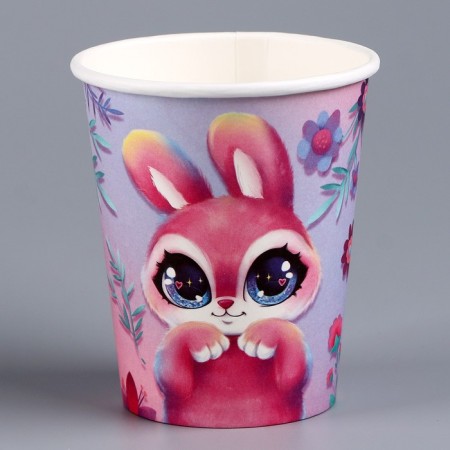 A single -single paper glass "Bunny", 250 ml-1