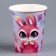 A single -single paper glass "Bunny", 250 ml