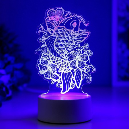 Lumber "Golden Fish" Led RGB from the network 9.5x11x19 cm Risalux-5