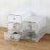 Shoe storage box Middle Size, 20 × 31 × 11 cm, 3 pcs, white color