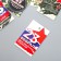Cardboard "February 23" set 10 pcs (5 types) 4x6 cm