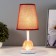 Hilton table lamp E27 40W white-red 15x15x32 cm Risalux