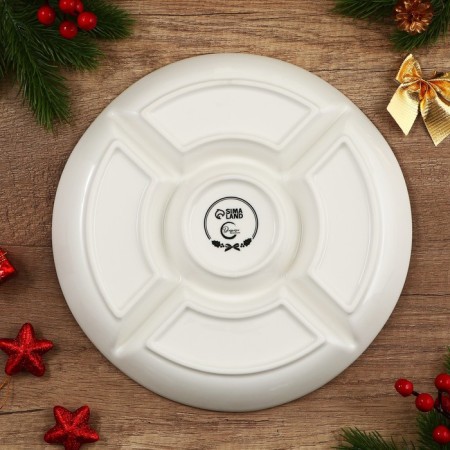 New Year! Ceramic Ceramic Menijnitsa, 25.5x3 cm, white color-5