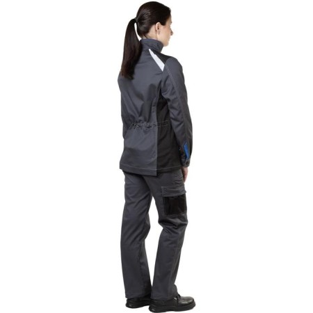 Women's working jacket, gray/blue color, size 56-58, height 158-164-3