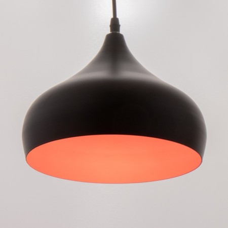 Suspension Bayerlux "Dome Duo" E27 Black-Red 24x24x18-118cm-2